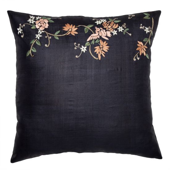 Pearle Pillow Cover - Black
